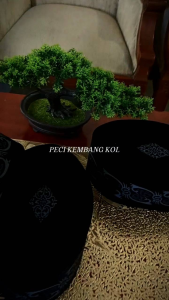 Peci Songkok Klasik Kembang Kol Hitam Etnik Elegan Songkok Pria Dewasa Anak Sholat Lebaran Formal