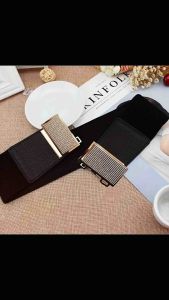 Womens Premium Leather Garterize Dress Belt