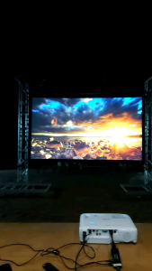 จอโปรเจคเตอร์ HD White (เฉพาะจอไม่รวมโครง) จอหนังกลางแปลงหน้าขาวหลังดำ พับเก็บได้ projector screen จอโปรเจคเตอร์ ขาวดำ จอโปรเจคเตอร์ ขาว โปรเจคเตอร์ 4K - Lazada