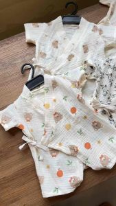 B01บอดี้สูทเด็กอ่อน(ซามูไร)เด็กอ่อน ผ้าสาลูญี่ปุ่น ผ้านุ่มใส่สบาย