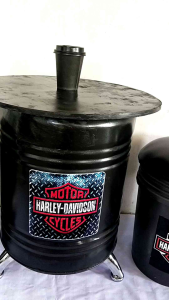 Kursi Tamu Meja Drum Diameter Daun Meja 50cm (1 Meja 2 Kursi)