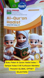 Buku Al-Quran Hadist kelas 1 2 3 4 5 6 MI Kurikulum Merdeka GLOBAL OFFSET SEJAHTERA