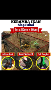 Keramba Ikan Hapa Jaring Apung Ukuran 1m x 50cm x 50cm
