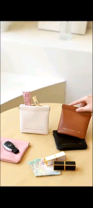 Mini Pouch Lipstick Bag Selfclose Pu Soft Leather