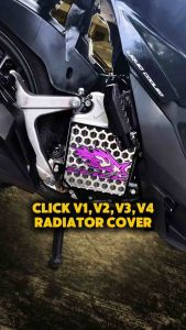 Honda Click V1/V2/V3/V4 Radiator Cover Indo Concept — Free Washers and Bolts | Plug and Play | Premium Look