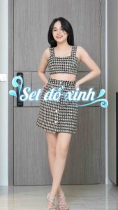 [NHẬP MÃ NOVFALAZSOCIAL02 GIẢM 40K ĐƠN 199K  ] Chân váy MAYBI mini tweed 2 màu