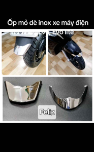 Bộ ốp mỏ dè inox lắp cho xe máy điện Vinfast Feliz Evo Evo lite #xemaydien #feliz #evo #vinfast