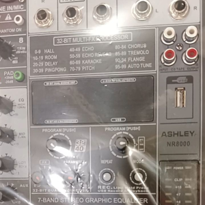 POWER MIXER AUDIO 8CH ASHLEY NR8000 mikser power NR 8000 8CH ORIGINAL