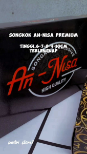 Peci Songkok Kopiah Kopeah Kopya ac hitam an nisa tinggi 7cm 8cm 9cm 10 cm bludru hitam halus