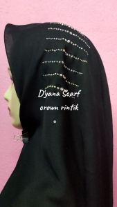 Tudung bawal crown rintik