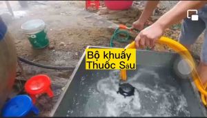 Quạt Đảo Trộn Phân  Dung Dịch Hoá Chất Thuốc Trừ Sâu Tự Động - Có Chức Năng Lọc Cặn 2 Lớp Lưới Dày