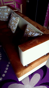 Sofa sudut yasmin ready stok / kursi sofa tamu ready stok