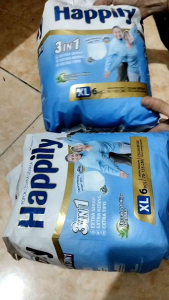 BELI 1 GRATIS 1 popok dewasa happily XL6/L8/happily adult pants M10/diaper/pants/popok/popok murah