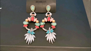 DaVee | Vintage artificial gem drop earrings