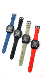 JAM TANGAN CASUAL PRIA LEOPARD WATERPROOF TALI KARET DISPLAY ANALOG Tahan air paling dicari masa kini