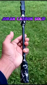 Joran carbon solid spinning 150 cm sambung dua
