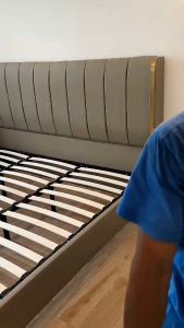 Re-born Tech Divan Sandaran 200x200 Knockdown Dipan Headboard Tempat Tidur Minimalis Modern Lucca