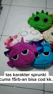 Tas Anak Sprunki Selempang Lucu Murah Viral Cantik Fashion Anak