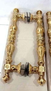 Handle pintu rumah 1 pasang / 2 batang handle pintu kuningan