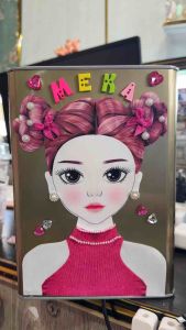 กระปุกออมสินปี๊ปยายเพ็ญ  มีตารางออมเงินและสติกเกอร์ให้ น่ารักมากติดตุ๊กตาสุดน่ารักมาก