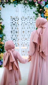 Alyona dress gamis anak perempuan 5-10 tahun terbaru 2023/gamis syakilla mix tille dot