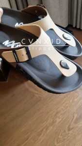 CVNXID Sendal Pria Casual Model Jepit Sandal Slide Premium - Mocca Brown logo NXID