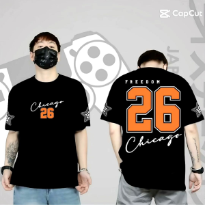 Baju Kaos distro pria Expro 88 baju kaos Chicago Bulls kaos pria terbaru kaos pria sablon punggung baju kaos pria distro