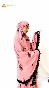 Mukena Jumbo Dewasa Seri Bidadari Katun Adem Kenyamanan Maksimal