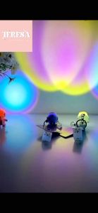 【TERESA】A49 Rantai Kunci Angkasawan dengan Lampu Sunset｜Astronaut with LED Light Keychain｜太空人LED日落灯钥匙扣｜车钥匙扣 / 包包挂件 / 创意夜