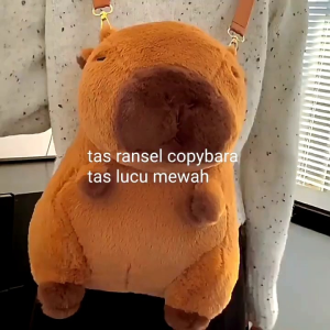 tas boneka capybara pluspack tas ransel anak mewah tas dewasa