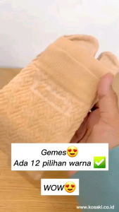 Kaos Kaki Muslimah Premium Motif KOSAKI ETNIKO-MOCCA