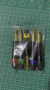 5 BUAH JACK AKAI GOLD 5 WARNA KONEKTOR JACK AKAI GOLD PLATE JACK AKAI MALE