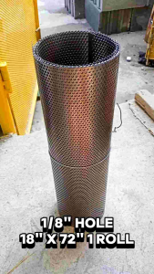 PERFORATED METAL SCREEN 1/8"hole 18"x72"