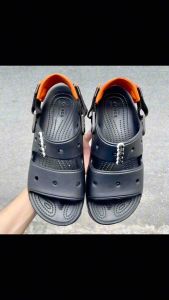 [Chính hãng-lỗi 1 cắt] Dép quai ngang crocs tera 2 màu đen và xám phong cách đường phố cool ngầu