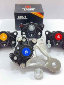 Paket Kaliper 2 Piston S6RT & Breket Belakang Motor Ninja R/RR/Ninja 150/Satria Fu/CBR 150 R