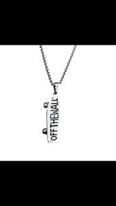 Scooter Pendant Necklace Men & Women Trendy Simple Titanium Steel Chain Necklace