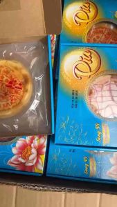 Bánh pía vầng trăng đặc sản Sóc Trăng - mix 2 nhân sầu riêng môn 4trứng ( 500gr/ bánh )