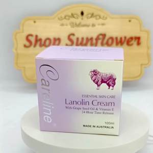 Careline Kem Dưỡng Nhau Thai Cừu Tím Tinh Chất Hạt Nho & Vitamin E Cấp Ẩm Mướt Da Lanolin Cream 100ml