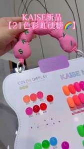 Set sơn gel Neon 21 màu KAISE chai sơn 15ml ( tặng kèm bảng màu)