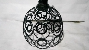 kap lampu gantung 1 set Non kristal motif ring non kristal lampu gantung dekorasi langit langit