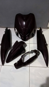 Body Motor Yamaha Mio Sporty 2003-2008 Custom Variasi Hitam Lembayung Merah