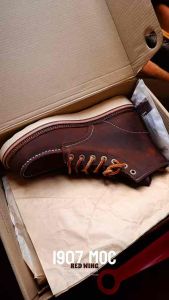 พร้อมส่งจากไทย รองเท้าบูท Red Win 1907 หนังนูบัค