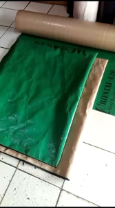 karung pakai resleting dari terpal Korea tipe A20 super tebal kualitas terjamin harga terjangkau