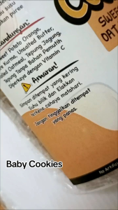 IBU ANIS BABY COOKIES - Biskut bayi. Milky Chocolate Oat Dates Oat Raisin Banana Apricot Potato Corn Almond