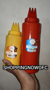 BOTOL MAYONAISE 3 LUBANG BOTOL SAOS BOTOL KECAP BOTOL SUSU BOTOL MINYAK (SHOPPING NOW)