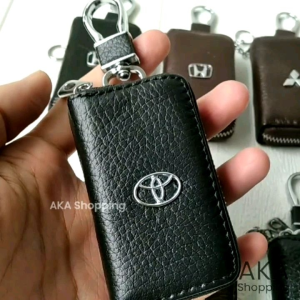 [GK MERK07] Dompet STNK Gantungan Kunci Mobil Motor Bahan Kulit Ukuran 85 x 5 cm