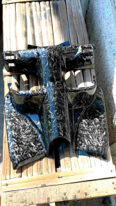 Batok Belakang & Cover Rak Vario Karbu Old Karbon Forget