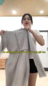 Áo Chống Nắng Nữ Toàn Thân 2 Lớp thân trên Dáng Croptop. Vải Umii hàn mềm mịn chống nắng tốt