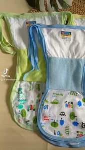 12 PCS Popok Tali kain Cuci Ulang Double Handuk Kombinasi Motif Random Bahan Katun Adem