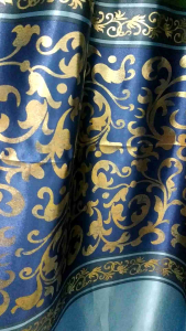 Set Gorden Jendela Motif Floral Tahan Air dengan Gancet Putar - Aksen Bunga/Tulip
